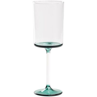 Zafferano Calice vino bianco 31 cl Discobolo Trasparente/Verde Lago Zafferano Calice vino bianco 31 cl Discobolo Trasparente/Verde Lago