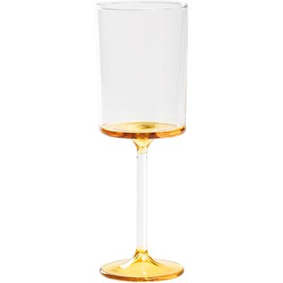 Zafferano Calice vino bianco 31 cl Discobolo Trasparente/Giallo Oro Zafferano Calice vino bianco 31 cl Discobolo Trasparente/Giallo Oro