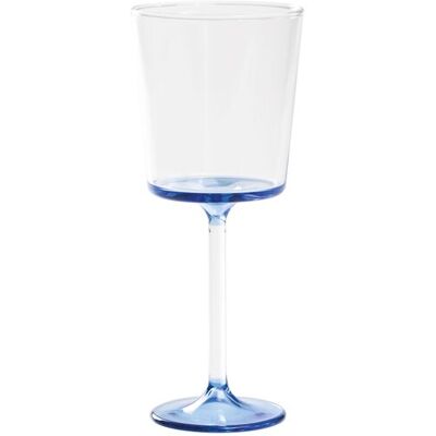 Zafferano Calice vino rosso 46,5 cl Discobolo Trasparente/Bluino Zafferano Calice vino rosso 46,5 cl Discobolo Trasparente/Bluino