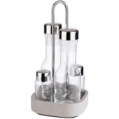 APS Menage pepe, sale, aceto e olio "Element" 12,5 x 12,5 cm APS Menage pepe, sale, aceto e olio "Element" 12,5 x 12,5 cm