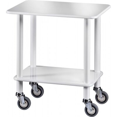 Forcar Carrello Guéridon 2 Piani 70 x 50 cm Laccato Bianco Forcar Carrello Guéridon 2 Piani 70 x 50 cm Laccato Bianco