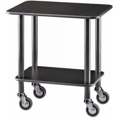 Forcar Carrello Guéridon 2 Piani 70 x 50 cm Nero Forcar Carrello Guéridon 2 Piani 70 x 50 cm Nero
