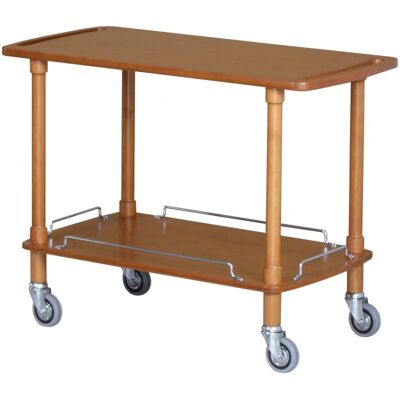 Forcar Carrello di Servizio in Legno 2 Piani 110 x 55 cm Noce Forcar Carrello di Servizio in Legno 2 Piani 110 x 55 cm Noce