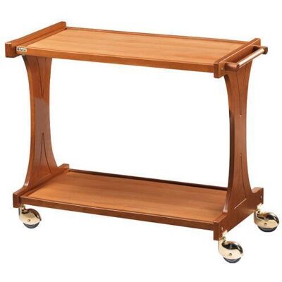 Forcar Carrello di Servizio in Legno 2 Piani 106 x 55 cm Noce Forcar Carrello di Servizio in Legno 2 Piani 106 x 55 cm Noce