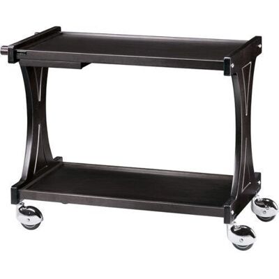 Forcar Carrello di Servizio in Legno 2 Piani 106 x 55 cm Nero Forcar Carrello di Servizio in Legno 2 Piani 106 x 55 cm Nero