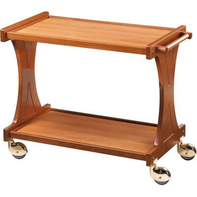 Forcar Carrello di Servizio in Legno 2 Piani 86 x 55 cm Noce Forcar Carrello di Servizio in Legno 2 Piani 86 x 55 cm Noce