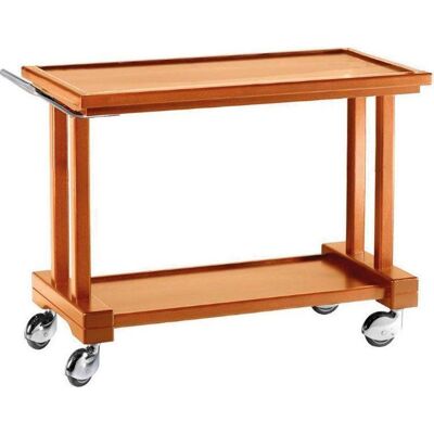 Forcar Carrello di Servizio in Legno 2 Piani 115 x 55 cm Noce Forcar Carrello di Servizio in Legno 2 Piani 115 x 55 cm Noce