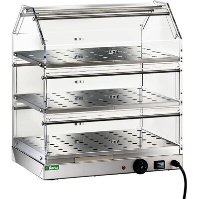 Forcar Vetrina Riscaldata 3 Piani 50 x 35 cm 250 W Forcar Vetrina Riscaldata 3 Piani 50 x 35 cm 250 W
