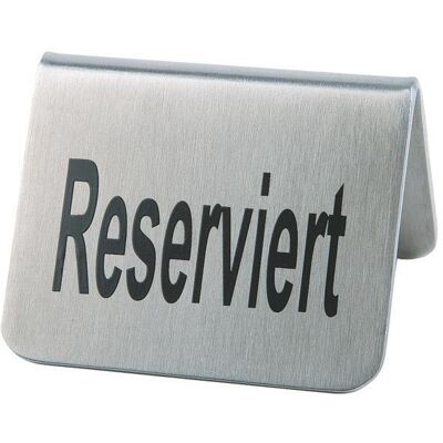 Targa con Nome APS - Acciaio Inox, Scritta Riservato, Confezione da 2 Targa con Nome APS - Acciaio Inox, Scritta Riservato, Confezione da 2