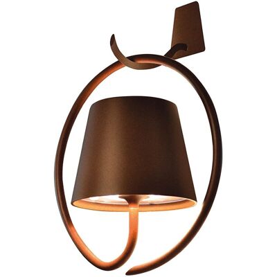 Zafferano Lampada da parete 26,5 x 12,5 cm Poldina Corten Zafferano Lampada da parete 26,5 x 12,5 cm Poldina Corten