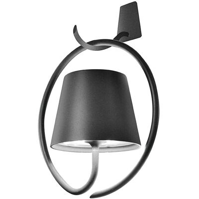 Zafferano Lampada da parete 26,5 x 12,5 cm Poldina Grigio Scuro Zafferano Lampada da parete 26,5 x 12,5 cm Poldina Grigio Scuro