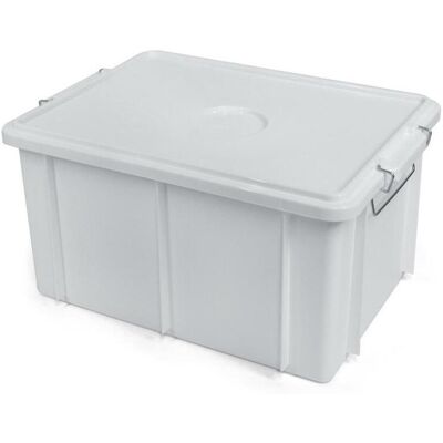 Giganplast Cassetta con Coperchio 45 x 35 cm Bianco Box Giganplast Cassetta con Coperchio 45 x 35 cm Bianco Box