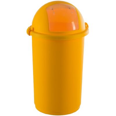 Giganplast Portabox con Coperchio 50 l Giallo Push Giganplast Portabox con Coperchio 50 l Giallo Push