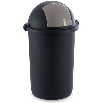 Giganplast Portabox con Coperchio 50 l Grigio Push Giganplast Portabox con Coperchio 50 l Grigio Push