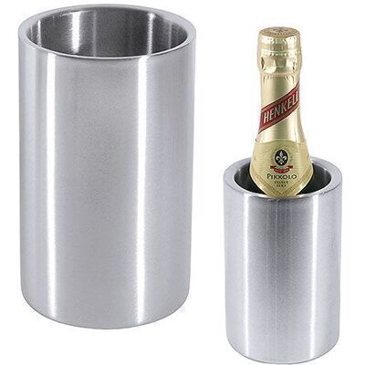 Contacto Raffreddatore per Bottiglie di Vino in Acciaio Inox - Acciaio Inox Lucido - Raffreddatore per Bottiglie di Vino Contacto Raffreddatore per Bottiglie di Vino in Acciaio Inox - Acciaio Inox Lucido - Raffreddatore per Bottiglie di Vino