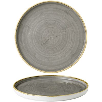 Piatti da Cena Churchill Stonecast - 26x2 cm, Grigio/Marrone, Stile Rustico Piatti da Cena Churchill Stonecast - 26x2 cm, Grigio/Marrone, Stile Rustico