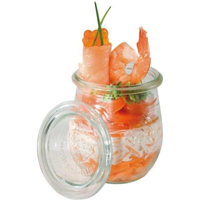 APS Set da 12 bicchieri con coperchio "Weck" 0,22L APS Set da 12 bicchieri con coperchio "Weck" 0,22L