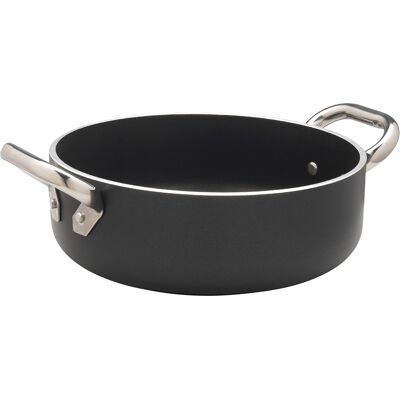 Pentola in Alluminio Nero Induzione Agnelli - Antiaderente 28cm Pentola in Alluminio Nero Induzione Agnelli - Antiaderente 28cm