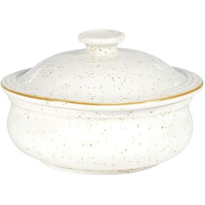Churchill Pentolina Stonecast - 14cm, 430ml, Bianco/Marrone - Pentole Churchill Pentolina Stonecast - 14cm, 430ml, Bianco/Marrone - Pentole