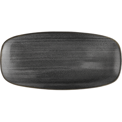 Churchill Piatto Oblungo 26,9 X 12,7 Cm Stonecast Raw Black Churchill Piatto Oblungo 26,9 X 12,7 Cm Stonecast Raw Black