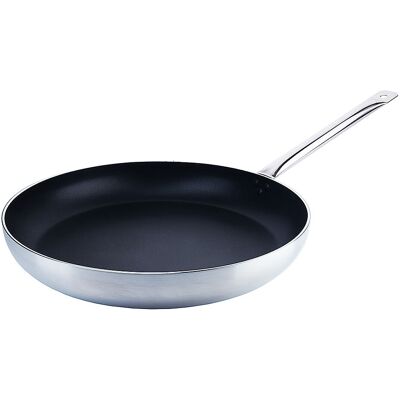 Contacto Padella Antiaderente 40 cm Manico Inox Alluminio Imbutito h 6,5 cm Manico 34,5 cm Contacto Padella Antiaderente 40 cm Manico Inox Alluminio Imbutito h 6,5 cm Manico 34,5 cm