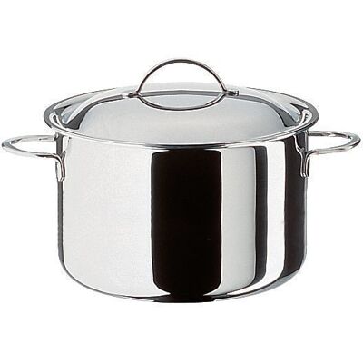 Pentola induzione CRISTAL - Ø 24cm, 14cm di altezza, 6,5L acciaio inossidabile Pentola induzione CRISTAL - Ø 24cm, 14cm di altezza, 6,5L acciaio inossidabile