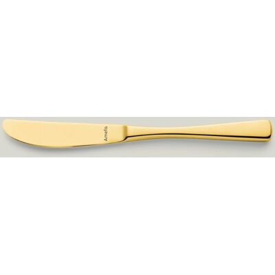 Amefa Coltello da pranzo manico pieno 211 mm Atlantic PVD Gold Amefa Coltello da pranzo manico pieno 211 mm Atlantic PVD Gold