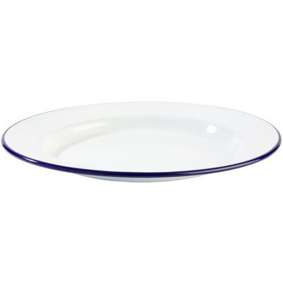APS - 40664 - Metallo smaltato bianco - Ø20 cm - Plate APS - 40664 - Metallo smaltato bianco - Ø20 cm - Plate