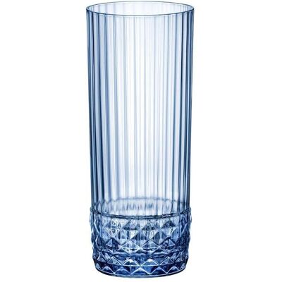 Bormioli Rocco Set 6 Pezzi Bicchiere Long Drink 40 cl America '20s Sapphire Blue Bormioli Rocco Set 6 Pezzi Bicchiere Long Drink 40 cl America '20s Sapphire Blue