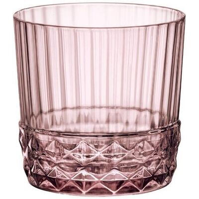 Bormioli Rocco Set 6 Pezzi Bicchiere Rocks 30 cl America '20s Lilac Rose Bormioli Rocco Set 6 Pezzi Bicchiere Rocks 30 cl America '20s Lilac Rose
