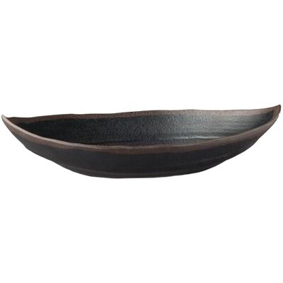 APS MARONE - Piatto da servizio - nero - 25,5 x 14 cm - altezza 5,5 cm APS MARONE - Piatto da servizio - nero - 25,5 x 14 cm - altezza 5,5 cm