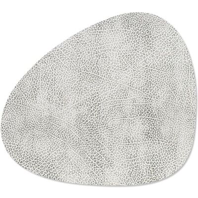 Lind DNA Tovaglietta Hippo Curve White Grey 31x35 cm Lind DNA Tovaglietta Hippo Curve White Grey 31x35 cm
