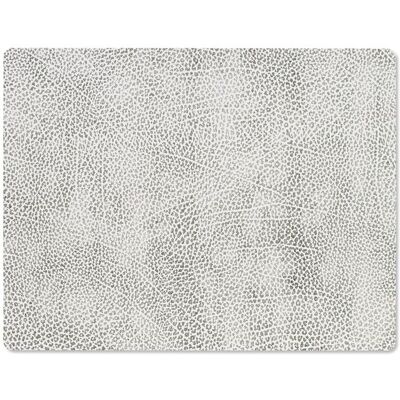 Lind DNA Tovaglietta Hippo Square White Grey 26,5x34,5 cm Lind DNA Tovaglietta Hippo Square White Grey 26,5x34,5 cm