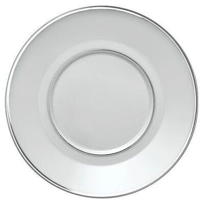 Degrenne Piattino per tazza colazione 19 cm Galon Platine Degrenne Piattino per tazza colazione 19 cm Galon Platine