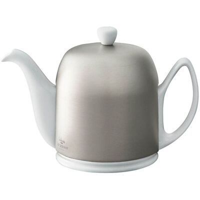 Degrenne Teiera 100 cl Bianco Argentato Salam Degrenne Teiera 100 cl Bianco Argentato Salam