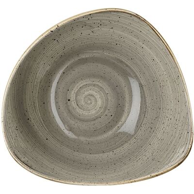 Piatti triangolari Stonecast Churchill - 600ml, 23.5cm, Grigio/Marrone Piatti triangolari Stonecast Churchill - 600ml, 23.5cm, Grigio/Marrone