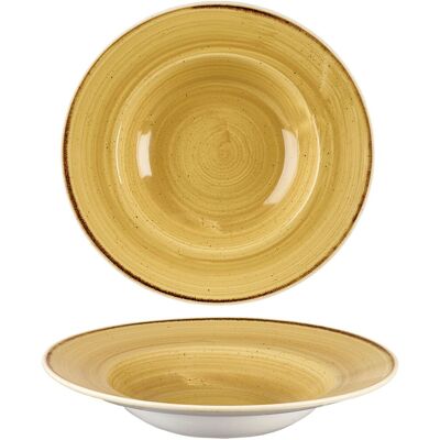 Churchill Piatto Fondo Falda Larga 24 Cm Stonecast Mustard Seed Yellow Churchill Piatto Fondo Falda Larga 24 Cm Stonecast Mustard Seed Yellow
