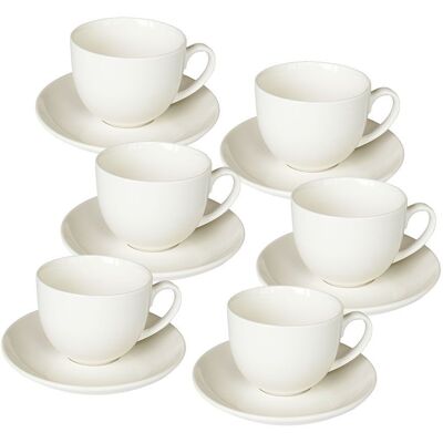 Tognana Set 6 tazze caffè con piattino 9,5 cl Perla New Bone Tognana Set 6 tazze caffè con piattino 9,5 cl Perla New Bone