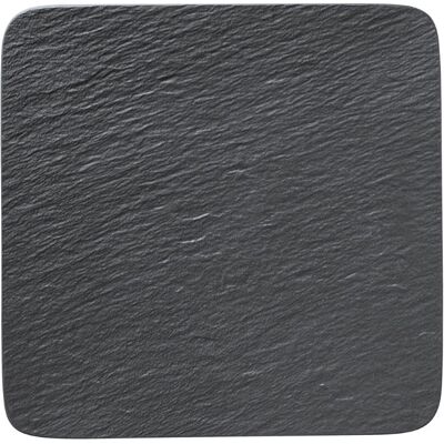 Villeroy & Boch Piatto piano quadrato 32 x 32 cm The Rock Black Shale Villeroy & Boch Piatto piano quadrato 32 x 32 cm The Rock Black Shale