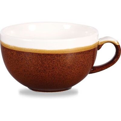 Churchill Tazza Cappuccino 34 Cl Monochrome Cinnamon Brown Churchill Tazza Cappuccino 34 Cl Monochrome Cinnamon Brown