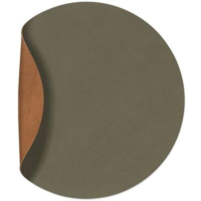Lind DNA Tovaglietta Double Circle Nupo Army Green/ Nupo Nature 30 cm Lind DNA Tovaglietta Double Circle Nupo Army Green/ Nupo Nature 30 cm