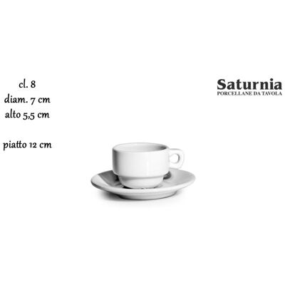 Saturnia Tazza caffè impilabile 8 cl Roma Saturnia Tazza caffè impilabile 8 cl Roma