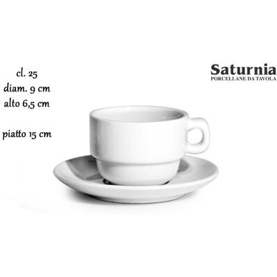 Saturnia Tazza colazione impilabile 25 cl Roma Saturnia Tazza colazione impilabile 25 cl Roma