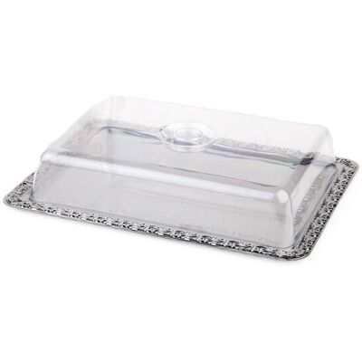 APS 38202 Coperchio in acciaio inox con bordo decorato - Piatto APS 38202 Coperchio in acciaio inox con bordo decorato - Piatto