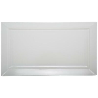Tirolix Vassoio Rettangolare 44,5 x 22,3 cm Bianco Melamina Tirolix Vassoio Rettangolare 44,5 x 22,3 cm Bianco Melamina