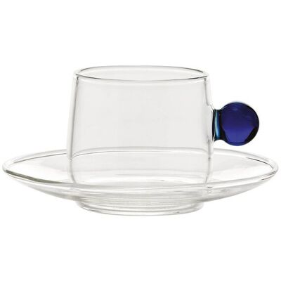 Zafferano Tazzina con piattino 12 cl Bilia Blu Zafferano Tazzina con piattino 12 cl Bilia Blu