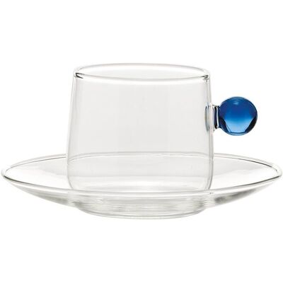 Zafferano Tazza da tè con piattino 22 cl Bilia Blu Zafferano Tazza da tè con piattino 22 cl Bilia Blu