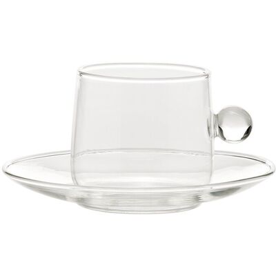 Zafferano Tazza da tè con piattino 22 cl Bilia Trasparente Zafferano Tazza da tè con piattino 22 cl Bilia Trasparente