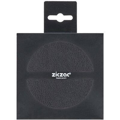 Tirolix Sottobicchieri Ecopelle 4 pz. 10 cm Nero Tirolix Sottobicchieri Ecopelle 4 pz. 10 cm Nero