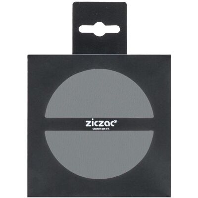 Tirolix Sottobicchieri Ecopelle 4 pz. 10 cm Grigio Tirolix Sottobicchieri Ecopelle 4 pz. 10 cm Grigio